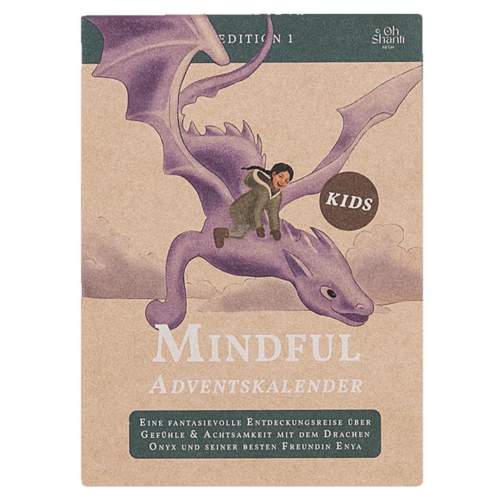 VEGAN BOX® Adventskalender Mindful für Kinder | 24 stärkende Affirmationen und Geschichten | Für Kin