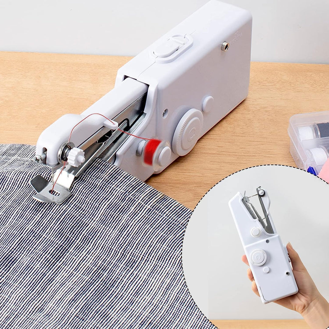 Handnähmaschine, Tragbare Mini-Nähmaschine, Kabellose Tragbare Elektrische Handnähmaschine Mit Nähzu