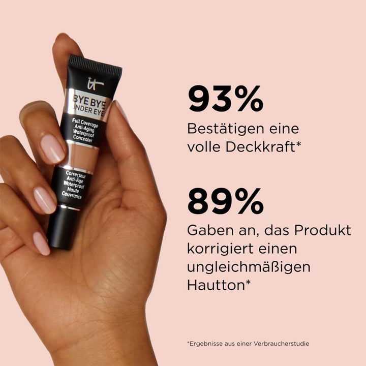 It Cosmetics Bye Bye Under Eye Full Coverage anti-aging waterproof Concealer (21.5 Medium Nude)