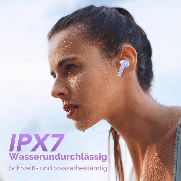 2025 Neue Bluetooth 5.4 Kopfhörer, QXQ Kopfhörer Kabellos Sport In Ear Headphones mit 4 ENC Mic, 40