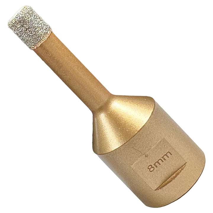 EDW Profi Fliesenbohrer 8 mm x M14, Diamantbohrer für Trockenbohren in Fliese, Wandfliese, Feinstein