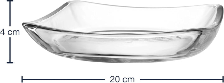 LEONARDO HOME Piazza Teller, 1 Stück, spülmaschinenfester Teller, moderner Servierteller aus Glas, G