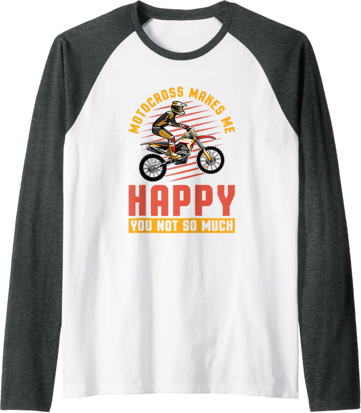 MX Motocross Biker Dirt Bike - Glück Supercross Raglan