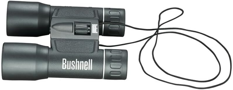 Bushnell, kompaktes, zusammenklappbares Dachkantprismen-Fernglas der Powerview-Serie grau 16 x 32mm