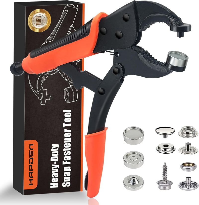Druckknopf Set Mit Zange, Verstellbares Druckknopf-Setter-Werkzeug, EnthäLt 40 SäTze 15-Mm-DruckknöP