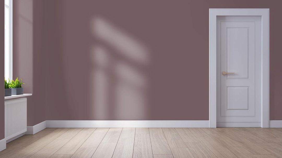 WALLCOVER hochwertige Wandfarbe für Innen | Rot | 2.5L für 20m² | Innenfarbe dunkel Matt | Hochdecke