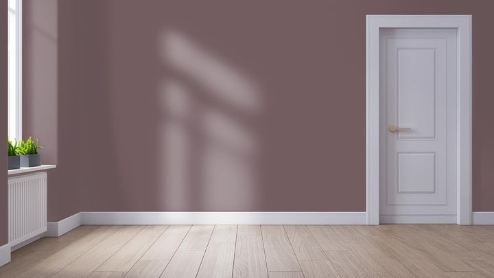WALLCOVER hochwertige Wandfarbe für Innen | Rot | 2.5L für 20m² | Innenfarbe dunkel Matt | Hochdecke