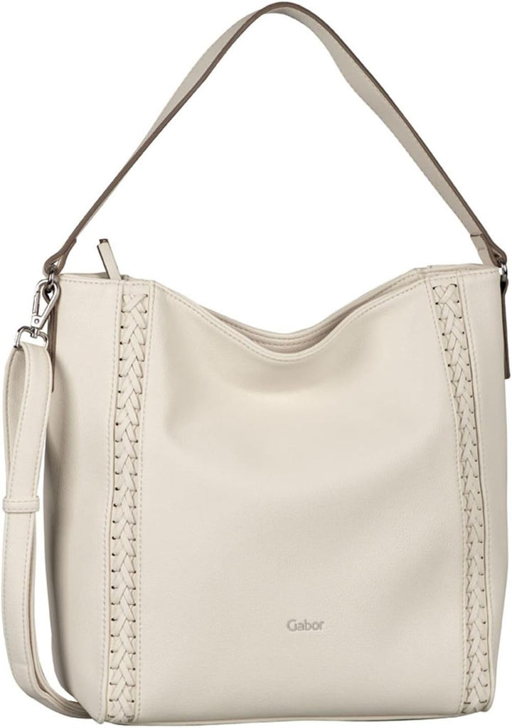 Gabor Damen Jolene Schultertasche 26 x 12 x 29 (LxBxH) Off White, 26 x 12 x 29 (LxBxH) Off White