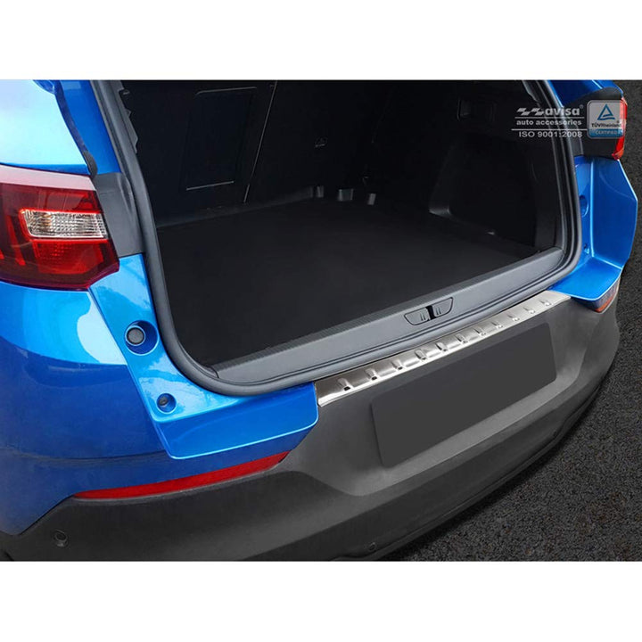 Edelstahl Heckstossstangenschutz kompatibel mit Opel Grandland X 2017-2021 'Ribs'