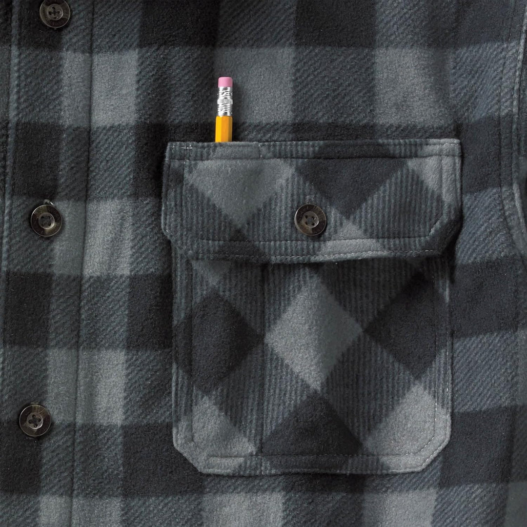 Legendary Whitetails Navigator Fleece-Herrenhemd mit Knopfleiste XXL Grafit-plaid, XXL Grafit-plaid