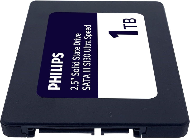 PHILIPS Interne SSD 2.5" SATA III 1 TB S130 Ultra Speed, Lesegeschwindigkeit bis zu 550 MB/s 1 TB Sa