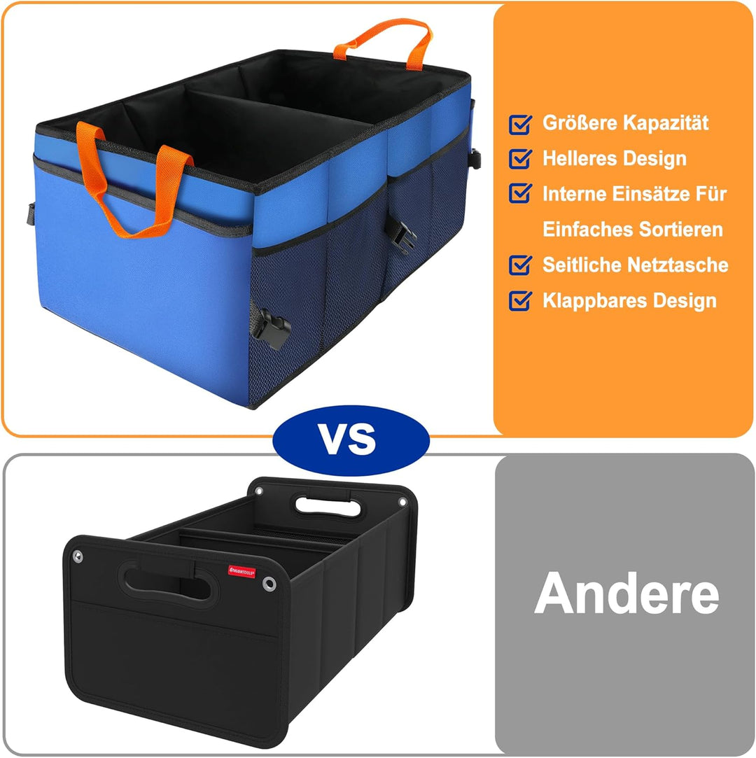Generisch Premium Auto Kofferraumtasche, Praktisch 600D Oxfordstoff Kofferraum Organizer, Wasserdich