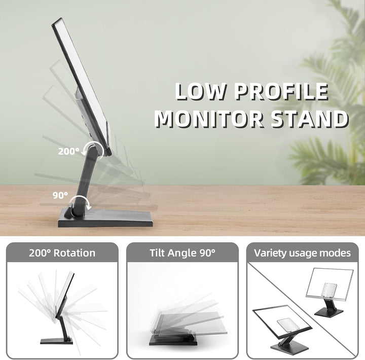 Wearson Verstellbarer LCD Monitor Ständer Halterung Faltbar VESA Monitor Desk Ständer mit VESA Loch