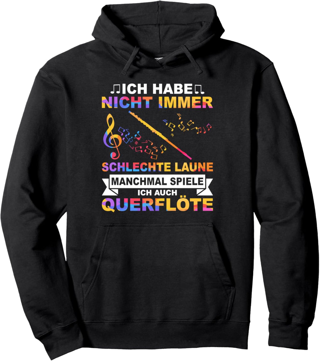 Querflöte Flöte Flötist Flötenspieler Musik Querflöte Pullover Hoodie