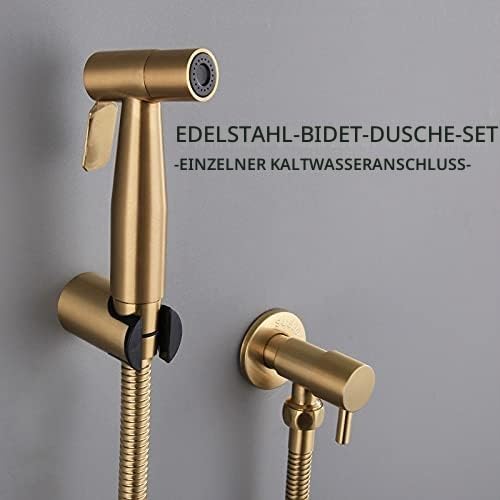 [LOSCHEN]Bidet Toilettensprüher, Hand Bidet Sprayer, Bidet Handbrause, Edelstahl Duschkopf Bidet Arm