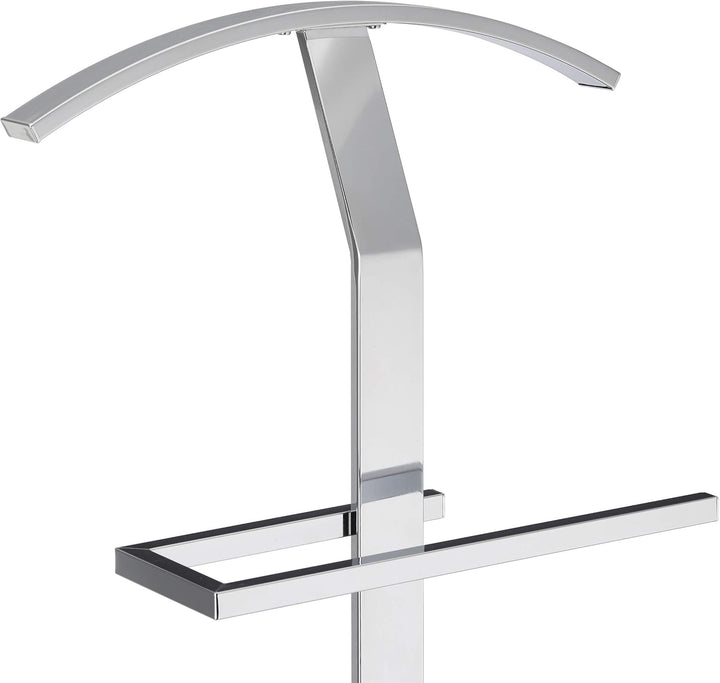 Relaxdays Herrendiener, Kleiderständer aus Metall, Stummer Diener freistehend, Kleiderbutler, HBT: c