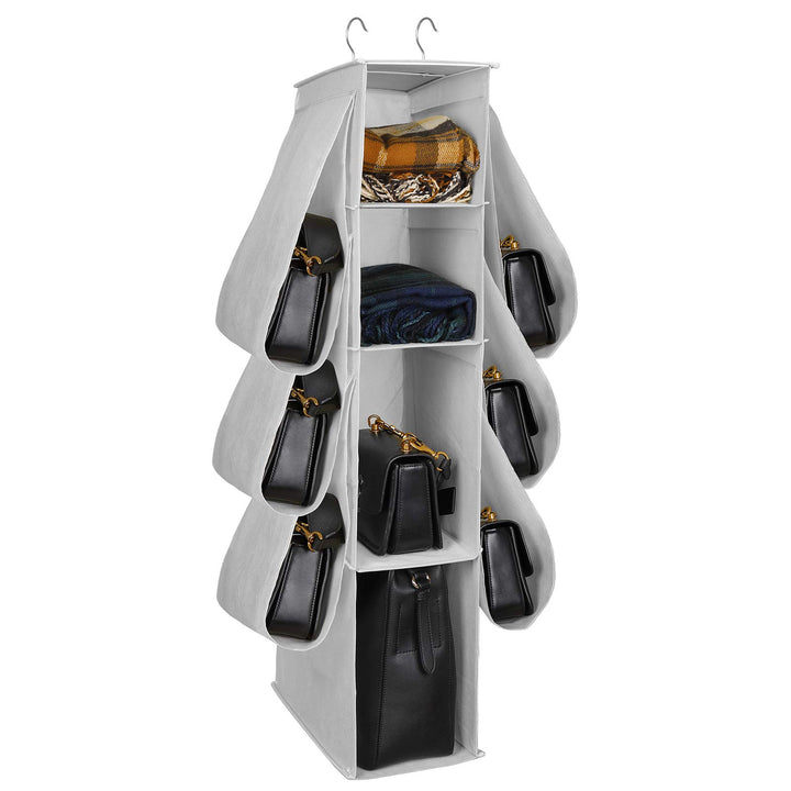 MaoXinTek Organizer für Handtasche, 10 Fächer, zum Aufhängen, Organizer, für Hut, Kleidung, Schuhe,