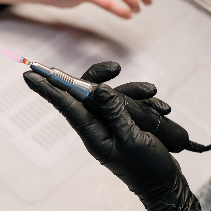 SHINEOFI Nagelbohrer mit Schneidleistung und Hoher Haltbarkeit in Rosa aus Keramik und Edelstahl zum