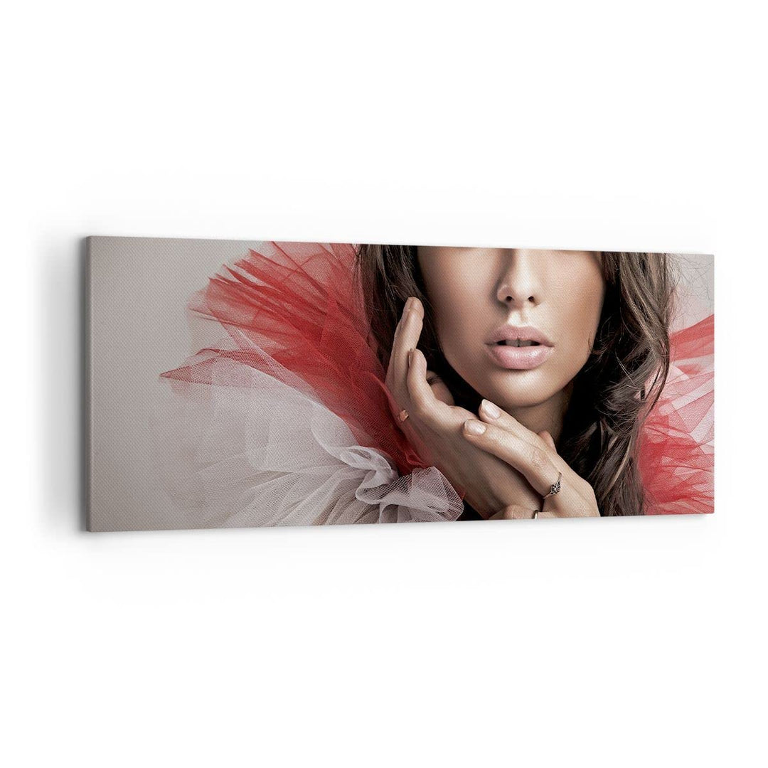 Wandbilder Dekoration Wohnzimmer Schönheit kleid mode modell Panorama Bilder auf Leinwand 120x50cm L