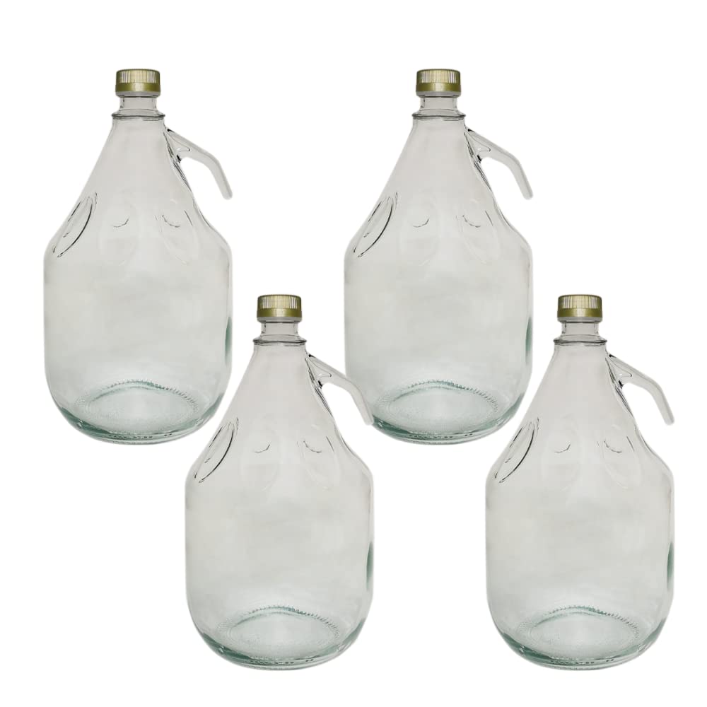 3 l (3000 ml) Demijohn mit Schraubverschluss – Luftschleuse, Bung Gärflasche Cider Carboy 1 Gallone,