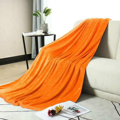 PiccoCasa Kuscheldecke Tagesdecke Fleecedecke mit Rand Microfaser Decke Weiche Warme Leichte Decke 3