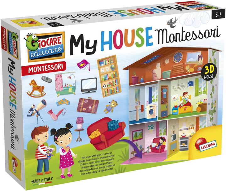 Lisciani - MONTESSORI Puzzle - Bildungsspiel für Kinder ab 3 Jahren - Fördert die kognitive, motoris