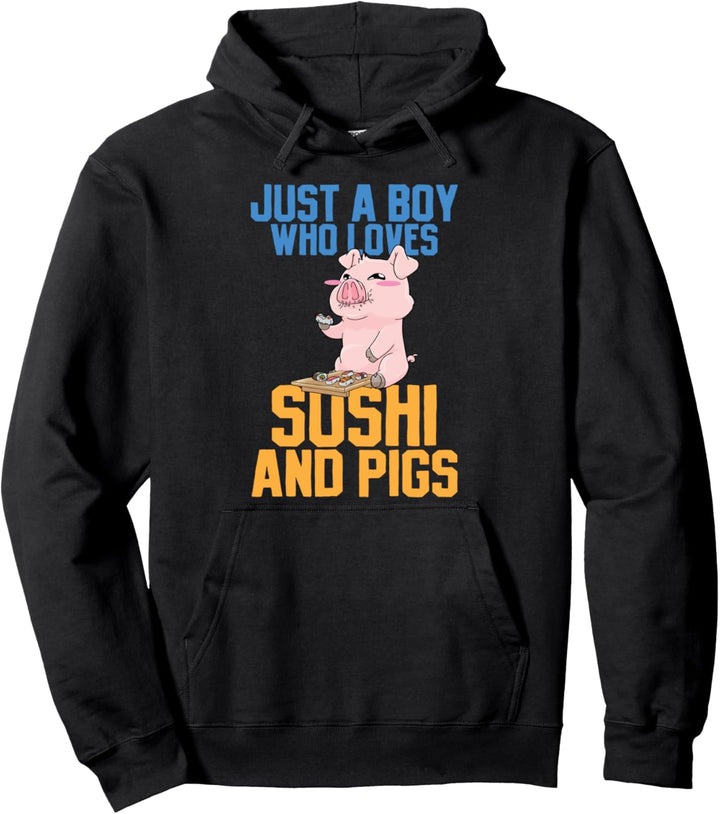 Sushi Schwein Kawaii Pullover Hoodie