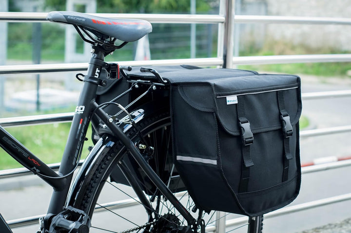 BikyBag Model M – Doppelte Fahrradtaschen für Gepäckträger