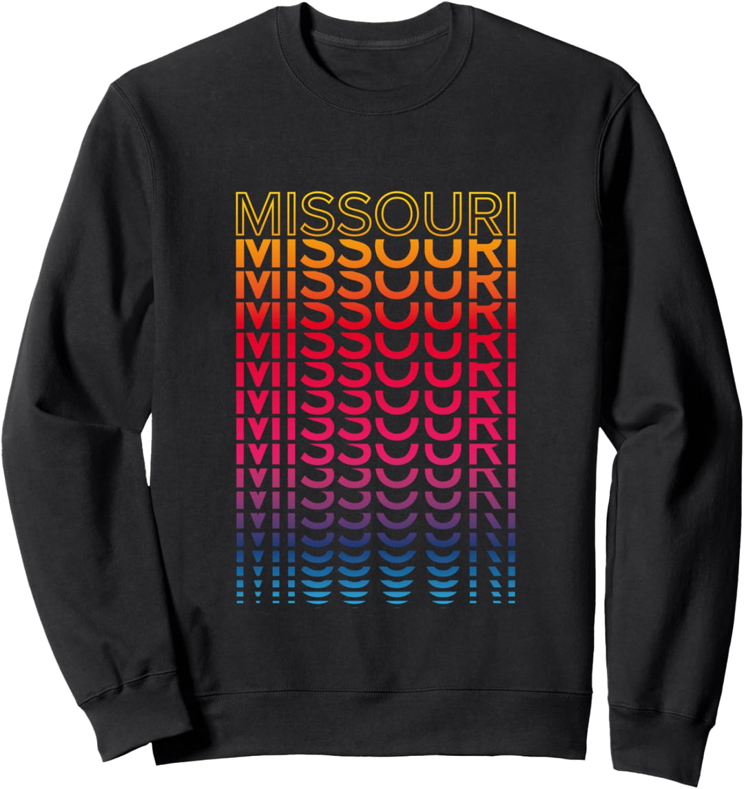 Bunter Bundesstaat Retro USA — Nostalgisches Missouri Sweatshirt