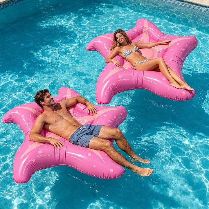 Luftmatratze Pool Seestern 150cm, Hängematte Pool Spielzeug Erwachsene Luftmatratze Wasser, Schwimml