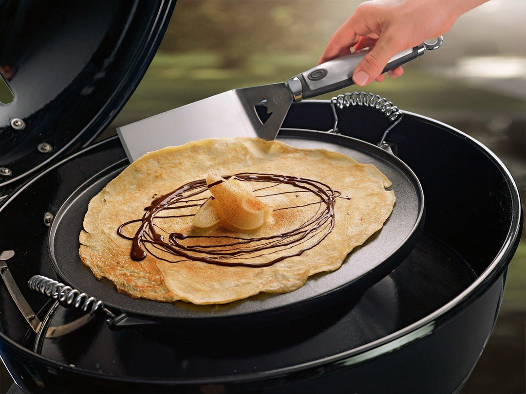 OUTDOORCHEF Gussplatte/Grillplatte rund Ø 33cm 33 x 45.5 x 2 cm Gusseisen Single, 33 x 45.5 x 2 cm G