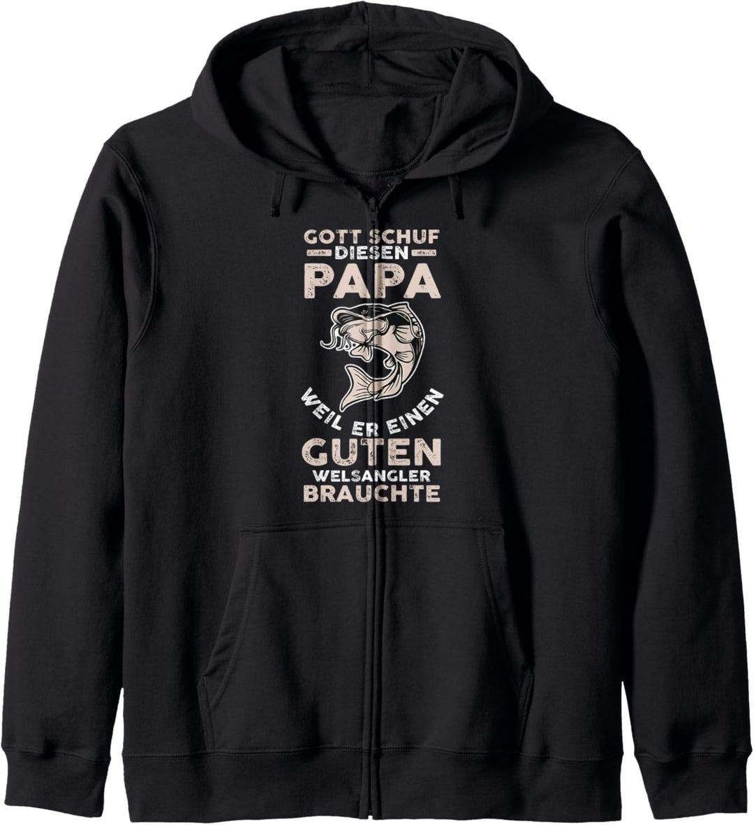Vater Papa Vatertag Angeln Wels Angler Kapuzenjacke