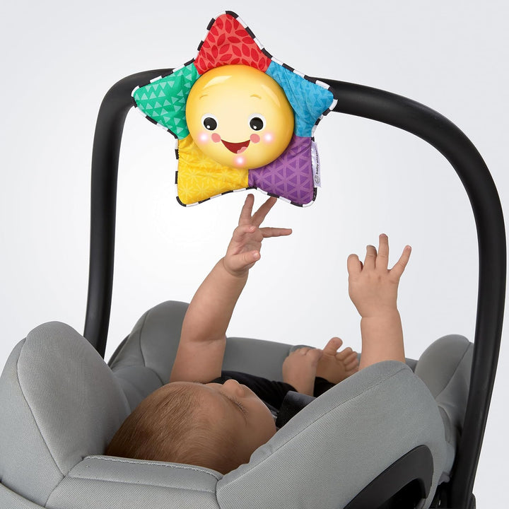 Baby Einstein Caterpillar und Friends Spieldecke mit Spielbogen, abnehmbaren Spielzeugen, Lichteffek