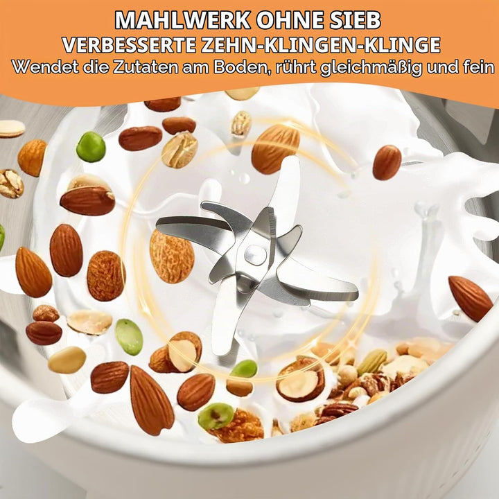 Gugxiom Pflanzenmilchbereiter, 1200 ml Automatische Sojamilch Maschine, Nussmilch Maschine, für Selb