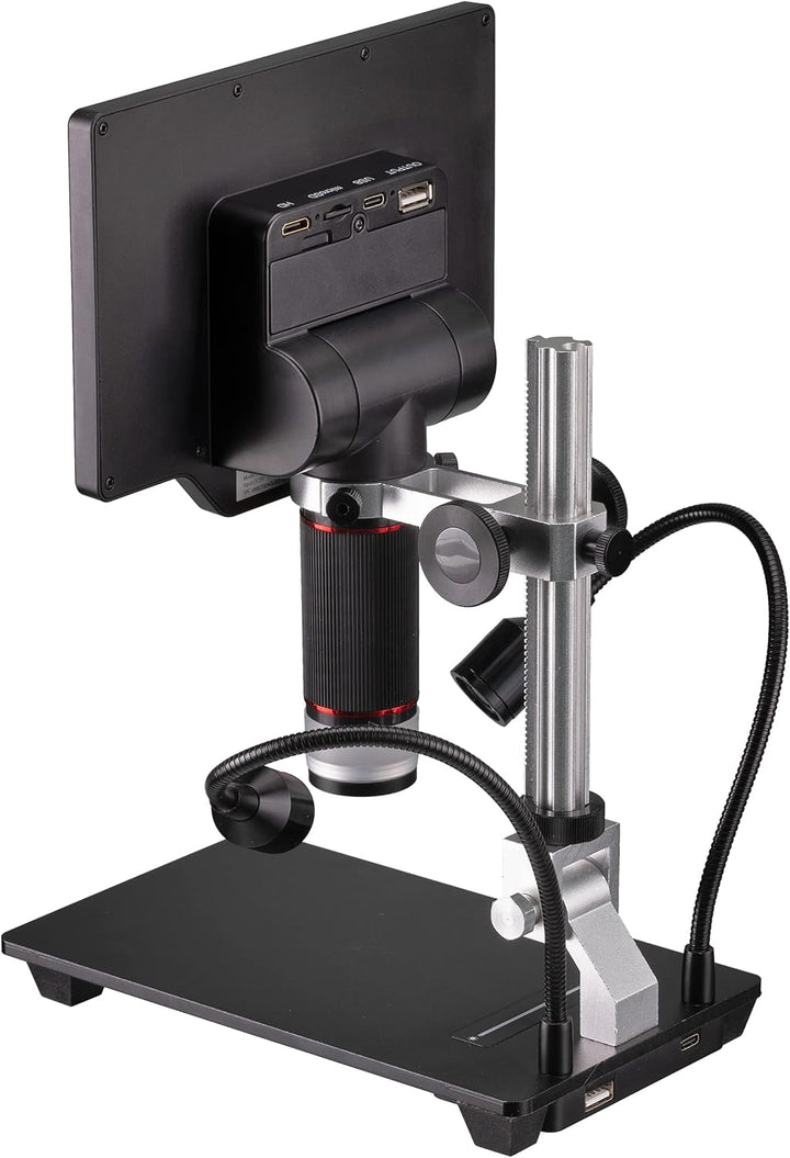Bresser Digitales Mikroskop 2L mit regelbarem Auflicht, WLAN, hochauflösendem 17,8-cm-(7'')-LCD-Farb