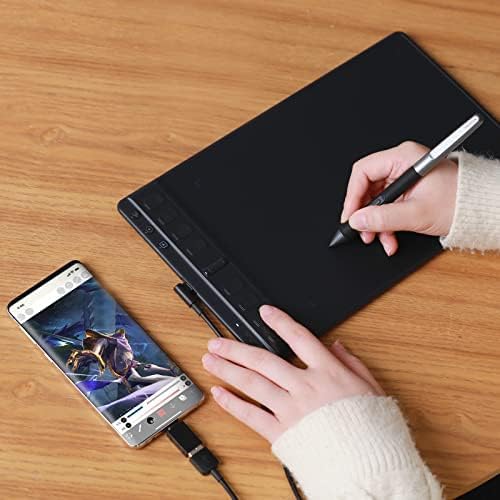 HUION H951P Zeichentablet mit 8 programmierbaren Express-Tasten, Schwarz