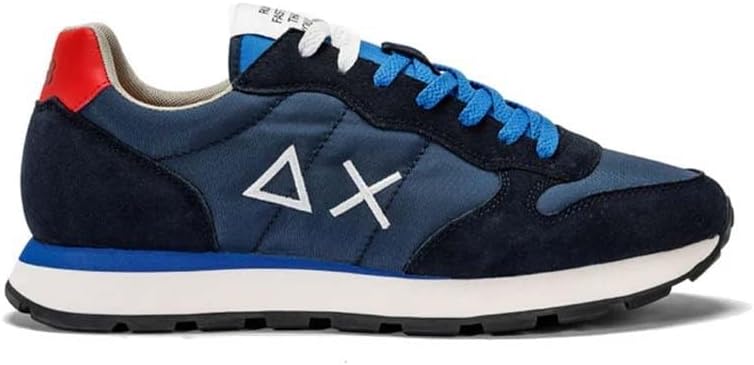 SUN68 Herren Tom SOLID Nylon Sneaker 41 EU Navy Blue, 41 EU Navy Blue