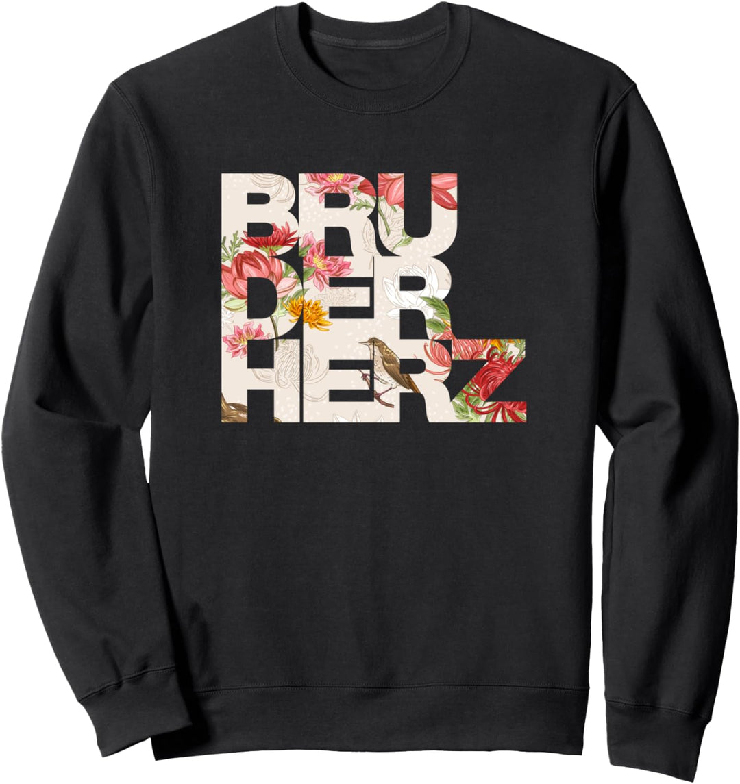 Bestes Geschenk für deinen Bruder. BRUDERHERZ Sweatshirt