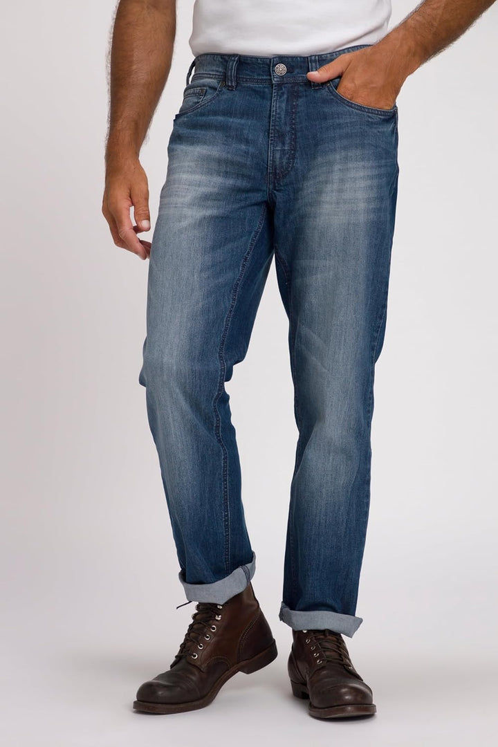 JP 1880 Herren Hose 54W / 34L Blauer Jeansstoff, 54W / 34L Blauer Jeansstoff