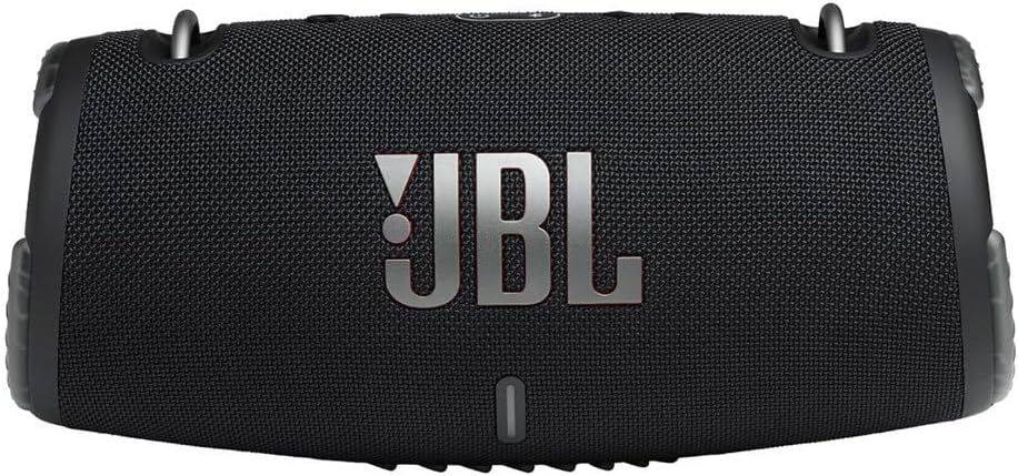 JBL Xtreme 3 Musikbox in Schwarz – Wasserdichter, portabler Stereo Bluetooth Speaker mit integrierte