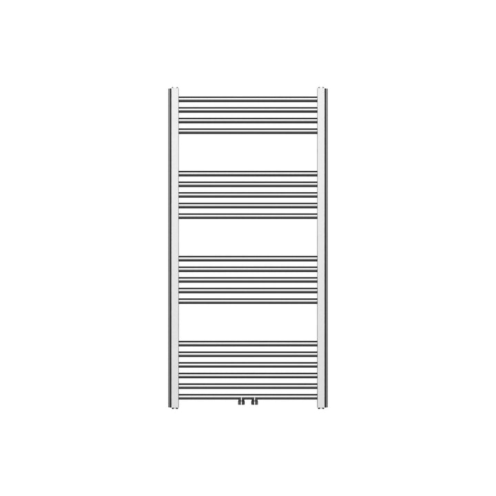 Belvit Badheizkörper, 1200x600 mm, 557 Watt, Mittelanschluss, Nabenabstand 50 mm, Qualitätsstahl, Ed