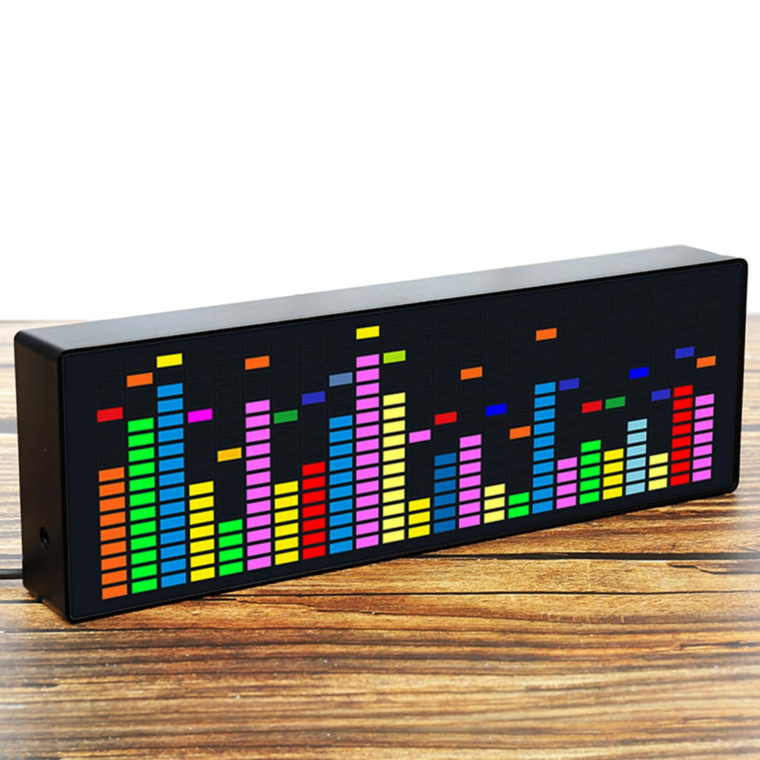 Buntes LED -Musikspektrum -Display, Audiospektrumanalysator, Rhythm Light Level Voice Sensor Clock,