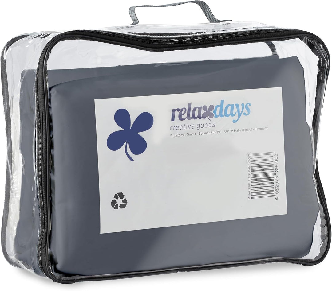 Relaxdays Sonnensegel rechteckig, BxT: 5 x 6 m, wasserabweisend, UV-beständig, mit Spannseilen, Terr