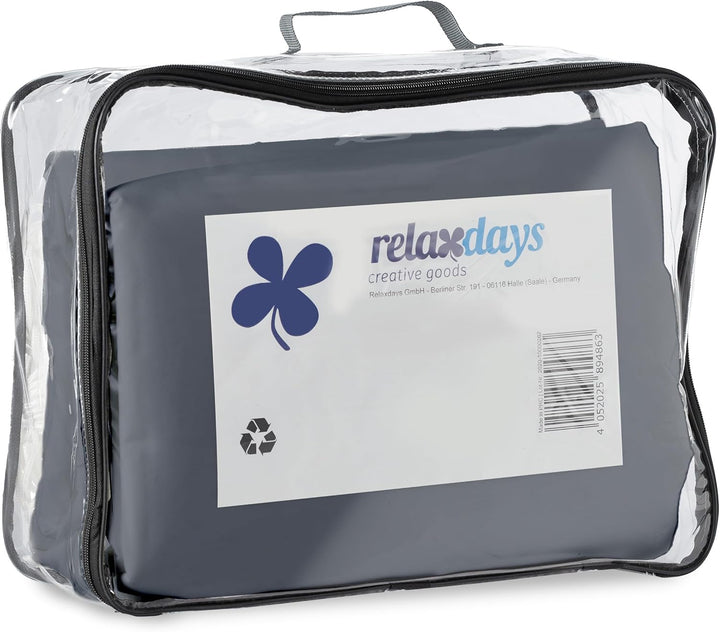 Relaxdays Sonnensegel rechteckig, BxT: 5 x 6 m, wasserabweisend, UV-beständig, mit Spannseilen, Terr