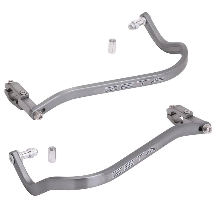 Zeta Racing Armor Hand Guard Bended Titanium Color ZE72-0003 light weight durable protection
