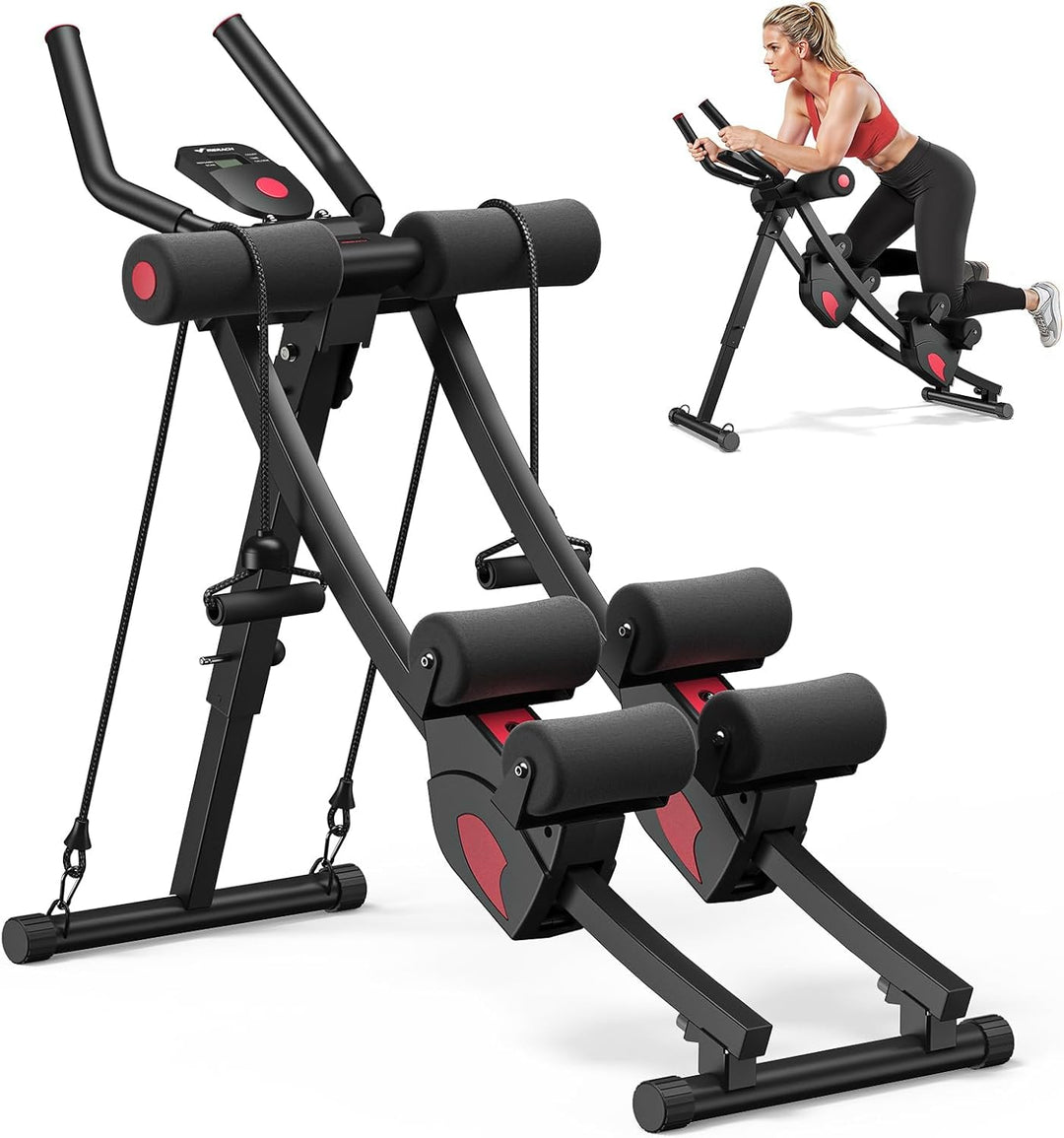 Bauchtrainer für Zuhause, Multifunktionale Trainingsgerät Klappbar für Ganzkörpertraining, Bauchmusk