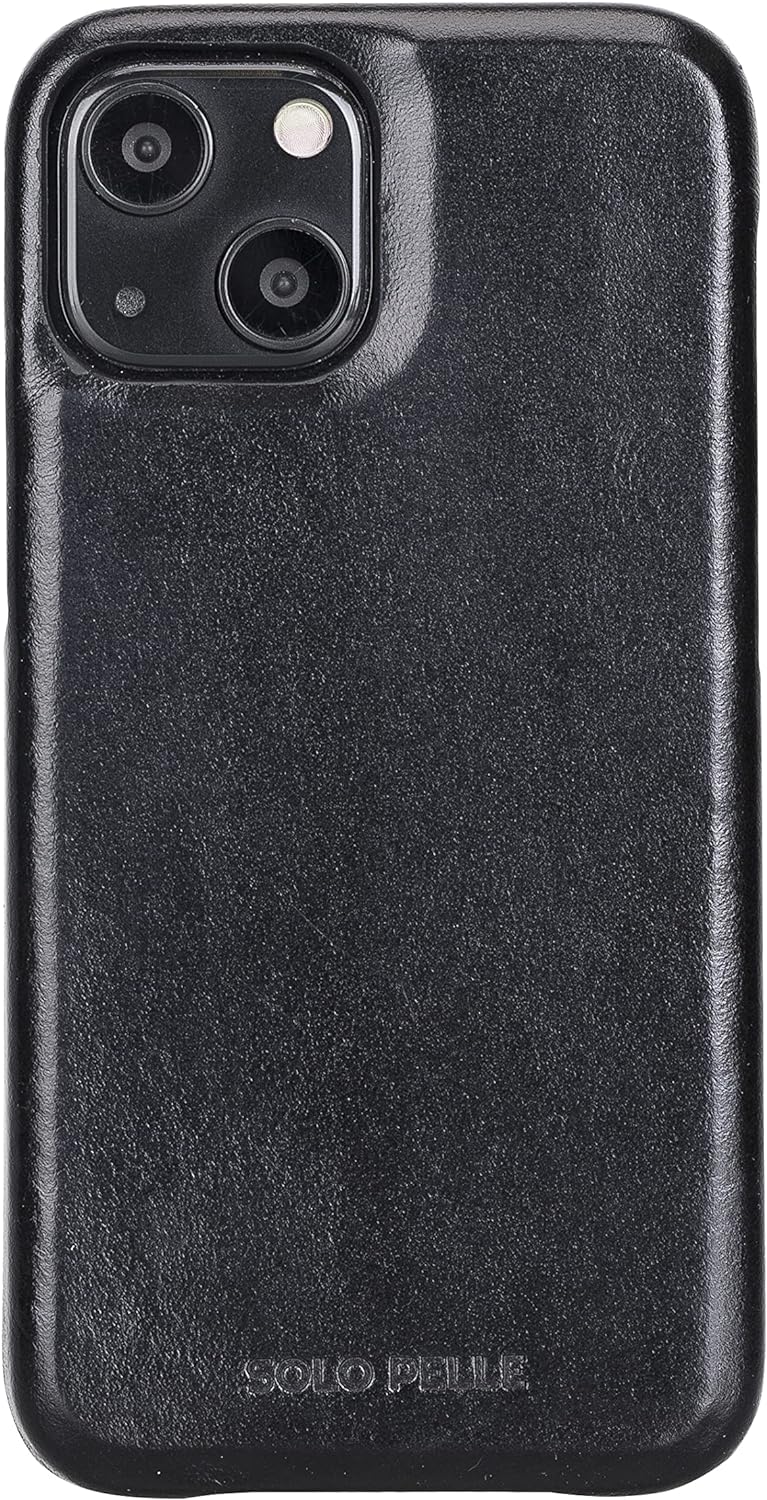 Solo Pelle Lederhülle kompatibel für iPhone 13 Mini in 5.4 Zoll abnehmbare Hülle (2in1) inkl. Karten