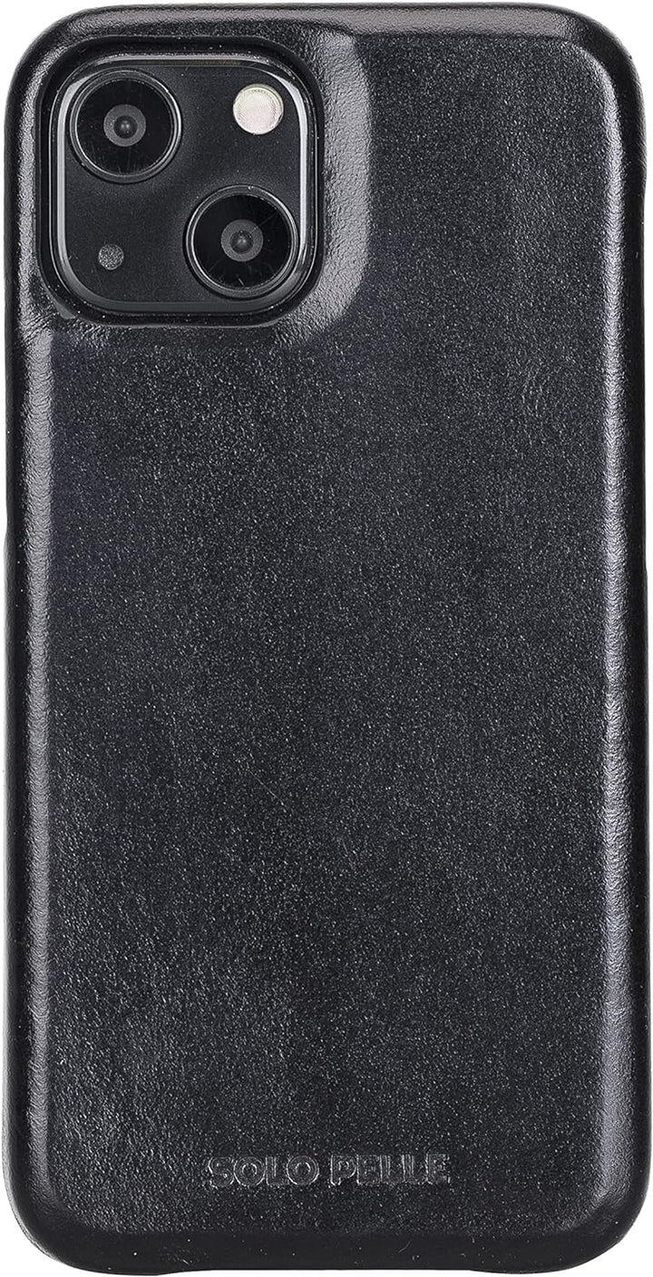 Solo Pelle Lederhülle kompatibel für iPhone 13 Mini in 5.4 Zoll abnehmbare Hülle (2in1) inkl. Karten
