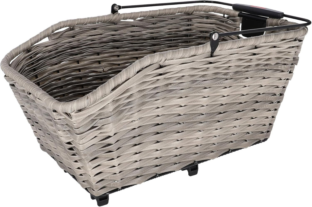 KLICKfix Structura GT Hinterradkorb mit KorbKlip Schilf Grau, Schilf Grau