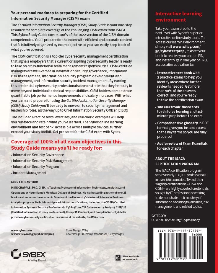 CISM Certified Information Security Manager Study Guide (Sybex Study Guide), Taschenbuch